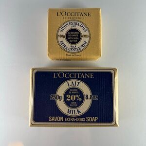 L'Occitane Extra Gentle Milk Soap Shea Butter 1x 100g/3.5oz Bar 1x 250g/8.8oz